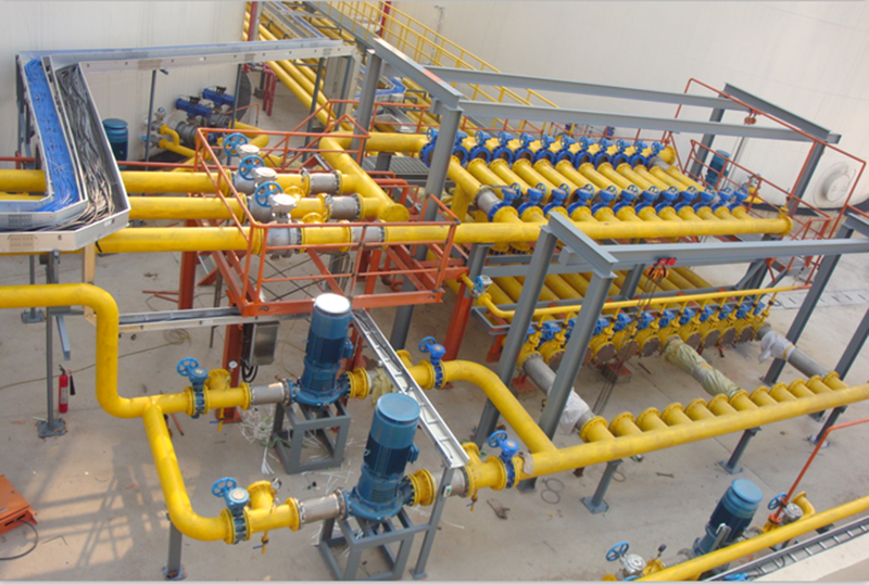120 thousand tons oil tank area process pipeline installation, pipe rack steel structure and ancillary facilities project